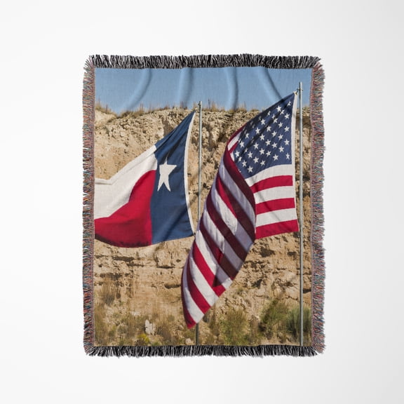 Texas. Route 66 West, Palo Duro Sp And Canyon Of The Prairie Dog Town, Woven Blanket
