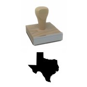 Texas Rubber Stamp, 2 X 2" Wood Stamp