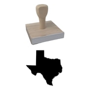 Texas Rubber Stamp, 3 X 3" Wood Stamp