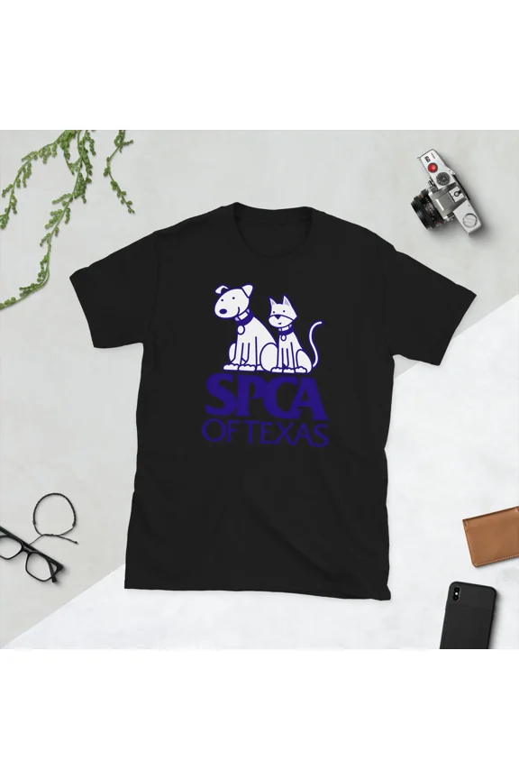 Texas SPCA Pet Rescue Animal Welfare Support Graphic Logo Design Visual Art Unisex T-Shirt, S-5XL