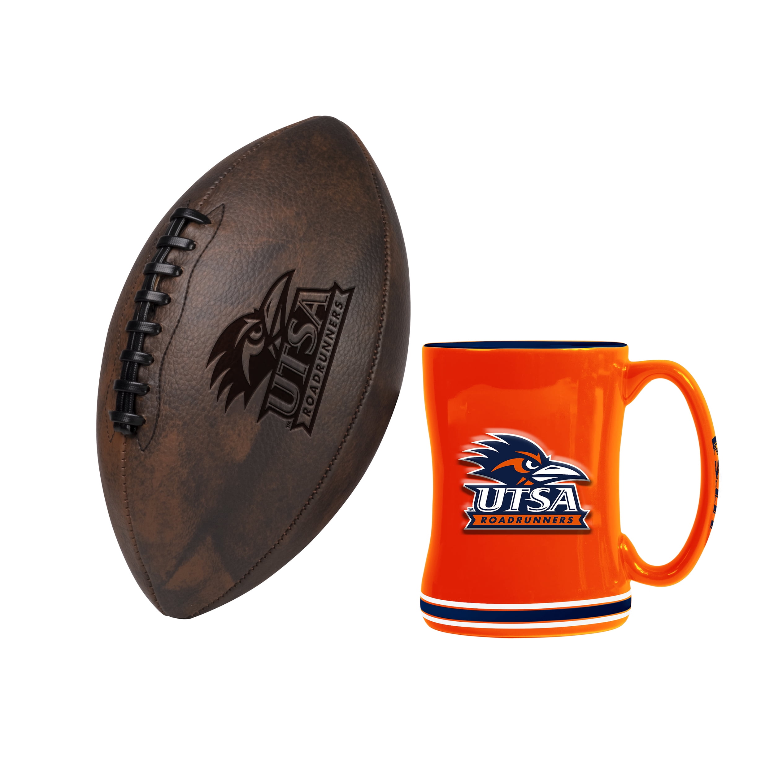 Texas San Antonio Mini Walmart Holiday Football & Relief Mug Set