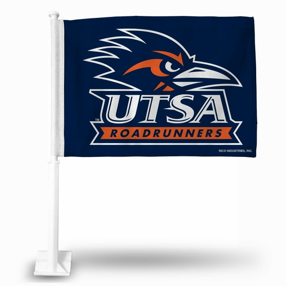 Texas San Antonio NCAA Roadrunners 14x19 Double Sided Window Mount Car Flag