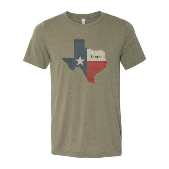 "Texas Shirt, Texas Is Home, TX Tee, Soft Bella Canvas, Sublimation, Texas Tee, I'm From Texas, TX Shirt, Texas Native, Texan Shirt, Unisex, Heather Olive, SMALL"