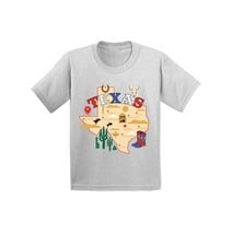 Texas Shirt for Kids - Age 6 to 15 Years - TX State USA - Youth Graphic Novelty Souvenir