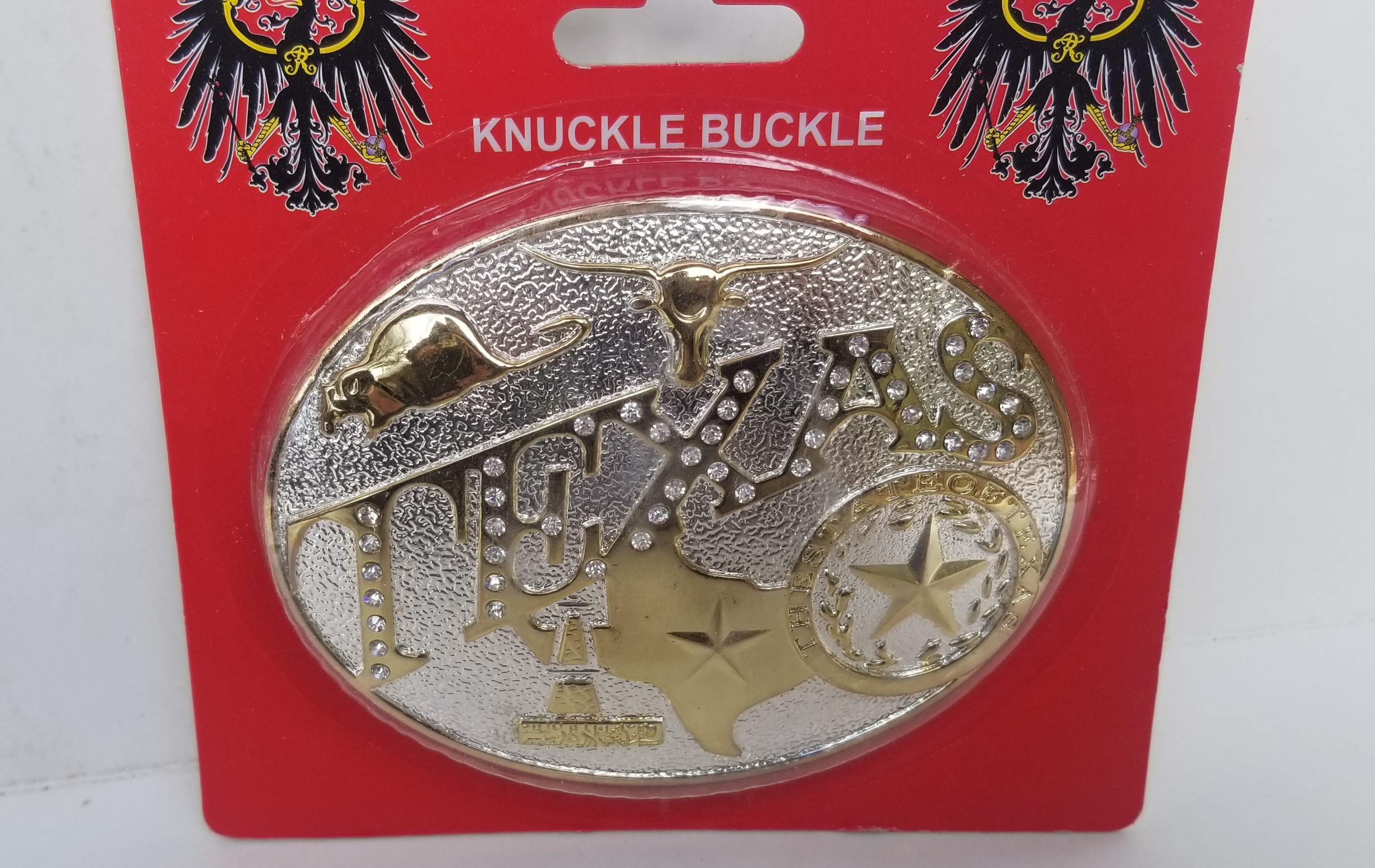 Gold Buckle Raptors Texas Silver & Gold Oval Belt Buckle - Walmart.com