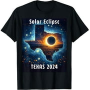 NOOZUO Texas Solar Eclipse 2024 Starry Night, Solar Eclipse 2024 T-Shirt