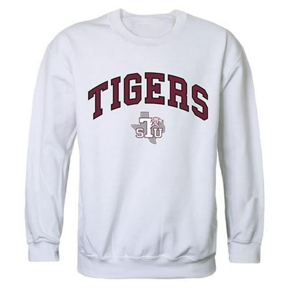 Texas Southern University Campus Crewneck Sweatshirt, White - Medium