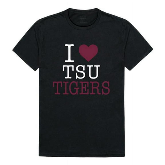 Texas Southern University I Love T-Shirt, Black - Medium