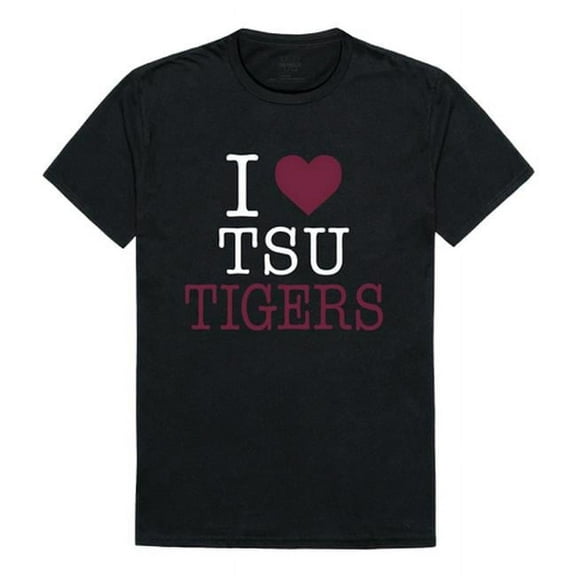 Texas Southern University I Love T-Shirt, Black - Small