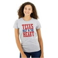 thumbnail image 1 of Texas Southwestern Pride TX Heart Womens Slim Fit Graphic Tee Brisco Brands S, 1 of 3
