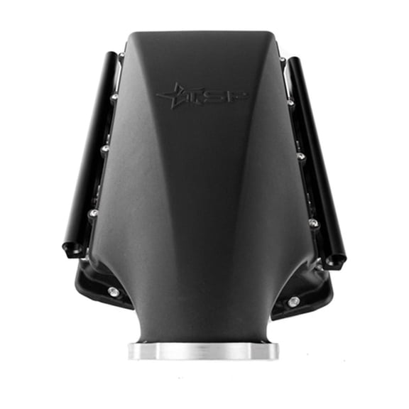 Texas Speed Black Titan SR-3 Short Runner 102mm Cast LS3 Intake Manifold TSP Rectangle Port L99 L92 L96 (Intake, LS1/EV1 Height Fuel Rail Spacers)