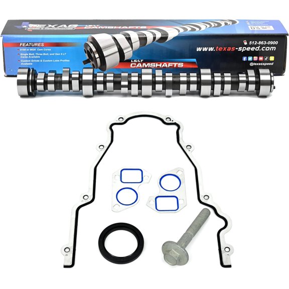 Texas Speed Chopacabra 6.0L Cathedral Port Camshaft | Fits LQ4 LQ9 LS2 6.0L LS Engines | Aggressive Truck Performance Cam | Kit Options Available (Camshaft & Gasket Install Kit)