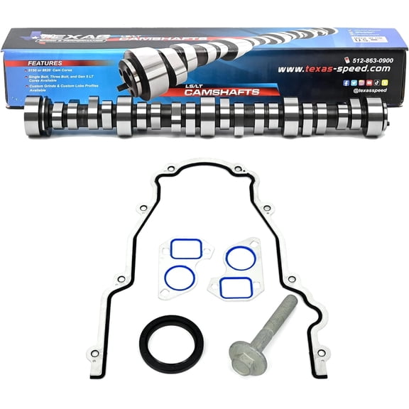 Texas Speed Chopacabra 6.0L Cathedral Port Camshaft | Fits LQ4 LQ9 LS2 6.0L LS Engines | Aggressive Truck Performance Cam | Kit Options Available (Camshaft & Gasket Install Kit)