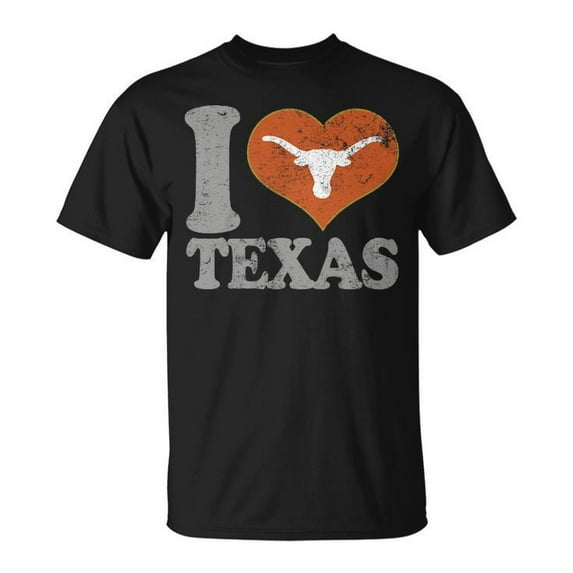 Texas Sports Fan Football Gear Graphic Tee Unisex Adult Cotton Shirt for Men Women and Youth Casual Wear Gift, Size S, Color Black