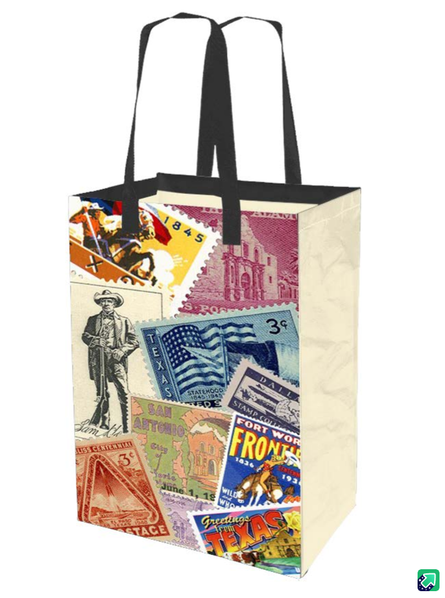 Texas Stamps Reusable Bag