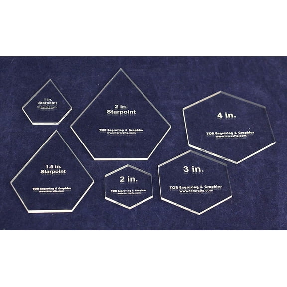 Texas Star - 6 Piece 1/8" Acrylic Set