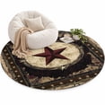 Texas Star Area Rug 4', Western Retro Red Star Soft Mat Non-Slip ...