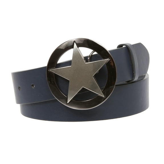 Texas Star Belt & Buckle Combo – PU Leather Snap-On Belt – 19 Colors
