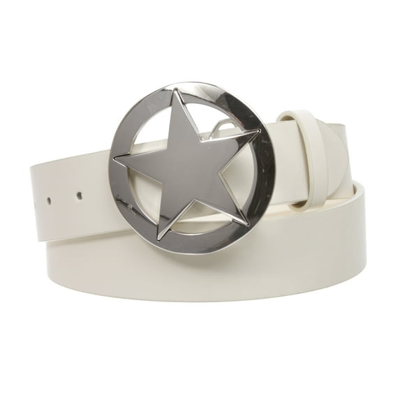 Texas Star Belt & Buckle Combo – PU Leather Snap-On Belt – 19 Colors