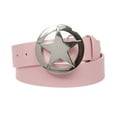 thumbnail image 1 of Texas Star Belt & Buckle Combo – PU Leather Snap-On Belt – 19 Colors, 1 of 5
