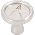 thumbnail image 1 of Texas Star Cabinet Knob, 1-1/4 Inches, Satin Nickel by Stone Harbor Hardware, 1 of 4