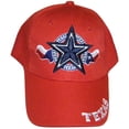thumbnail image 1 of Texas Star & Circle Adjustable Baseball Cap (Red), 1 of 1