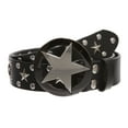 thumbnail image 1 of Texas Star Cowhide Leather Studded Belt, Removable Buckle, 1 of 4