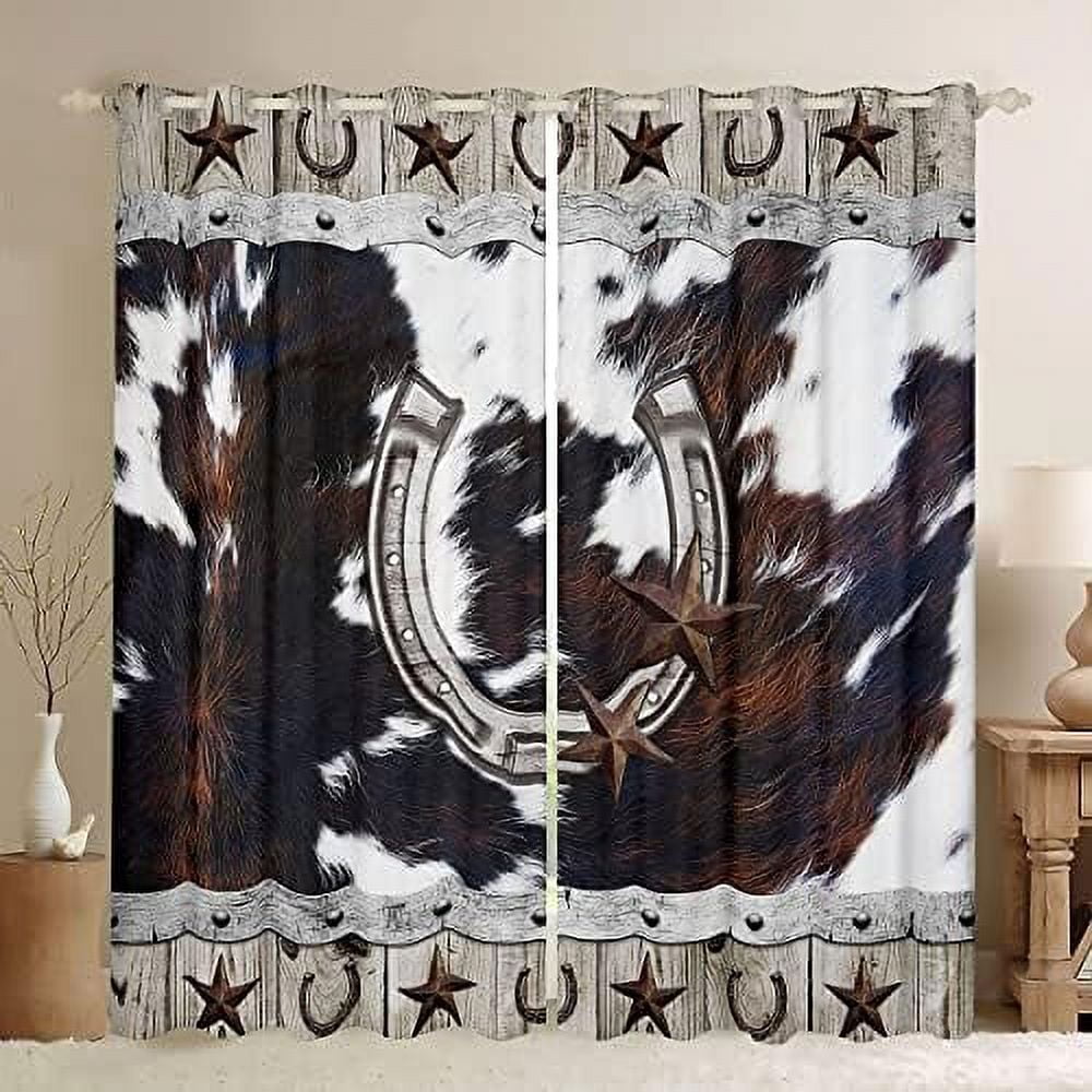 Texas Star Horseshoe Curtains 42