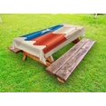 thumbnail image 1 of Texas Star Outdoor Tablecloth, Flapping Texan Flag Lone Star Pattern with Retro Effect Americana, Decorative Washable Fabric Picnic Table Cloth, 58 X 84 Inches,Vermilion Beige Blue, by Ambesonne, 1 of 2