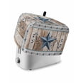 thumbnail image 1 of Texas Star Rustic Toaster Cover 4 Slice, Large Kitchen Appliance Covers, Country Blue Berry Brown Wooden Plank Toaster Oven Cover with Loop, Bread Machine Cover Polyester Dust Cover Protection, 1 of 4