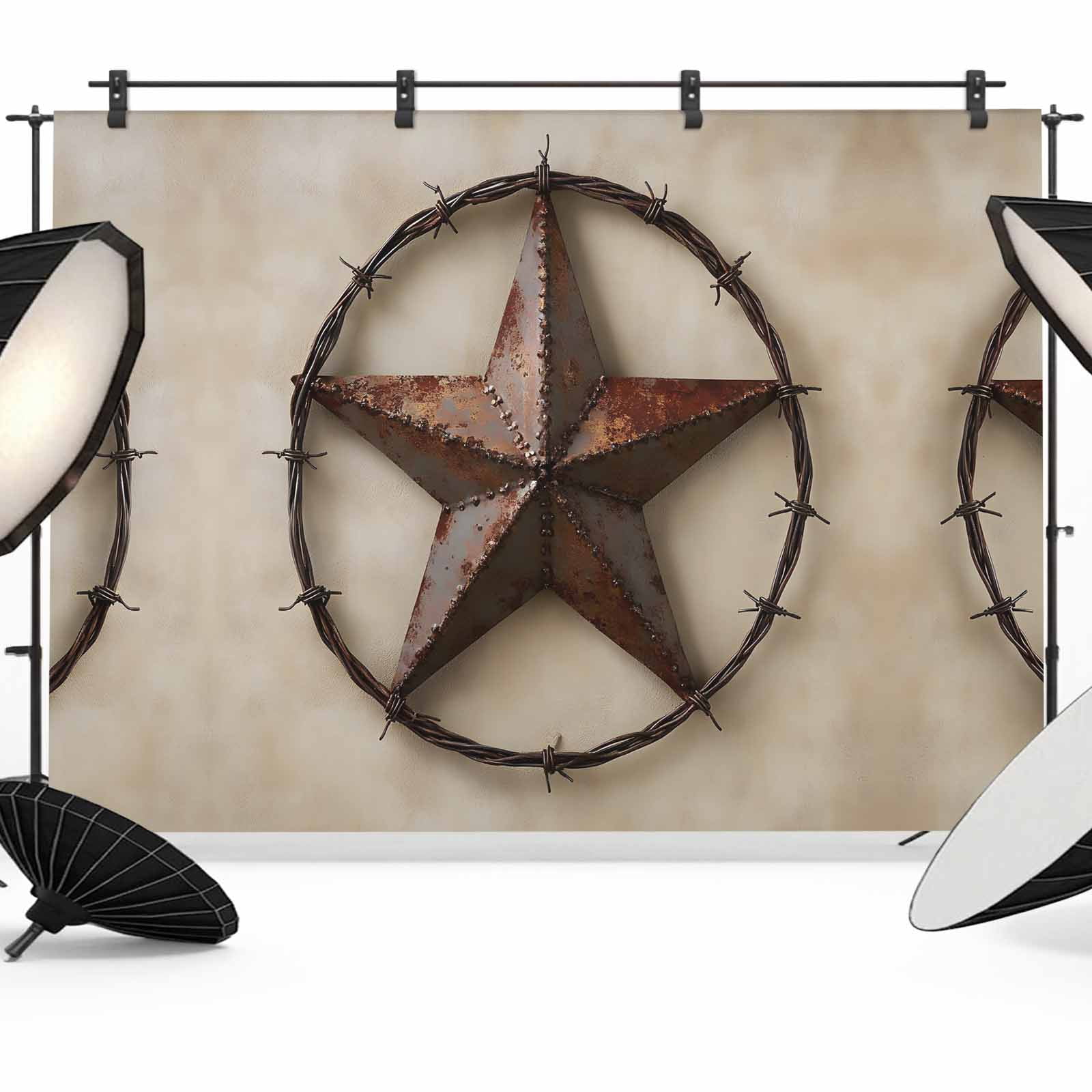 Texas Star Vintage Backdrop for Photoshoot,Photography Photo Studio ...