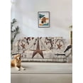 thumbnail image 1 of Texas Star Vintage Couch Cover, Brown Retro Berry Beige Wooden Sofa Cover Blanket for Loveseat Couches, Sectional Sofa Slipcover Furniture Protector for Living Room Bedroom 71''x118'', 1 of 9