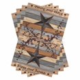 thumbnail image 1 of Texas Star Vintage Kitchen Towels Set of 4, Water Absorbent Dish Towel, Berry Grey Blue Brown Wooden Decorative Hand Towels - Quick Drying Cloth for Cooking Baking, 18x28 Inch, 1 of 8