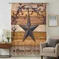 thumbnail image 1 of Texas Star Vintage Sheer Curtains 72 Inches Long, Berry Yellow Brown Wooden Light Filering Curtains, Breathable Simi Curtain Privacy Drapes for Living Room Bedroom Lightweight Window Treatment, 1 of 9
