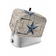 thumbnail image 1 of Texas Star Vintage Small Toaster Cover 2 Slice, Kitchen Appliance Covers, Navy Blue Retro Berry Wooden Toaster Oven Cover with Loop, Bread Machine Cover Polyester Dust Cover Protection, 1 of 4