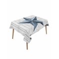 thumbnail image 1 of Texas Star Vintage Table Cloth, Waterproof Tablecloth for Rectangle Tables, Navy Blue Wooden Retro Reusable Washable Fabric Table Cover for Restaurant Kitchen Dining Tables 60"x102", 1 of 9