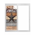 thumbnail image 1 of Texas Star Vintage Window Privacy Film, Berry Grey Blue Brown Wooden Static Cling UV Sun Blocking Tint Film Heat Control Windows Films for Bedroom Bathroom, Window Stickers 23.6"x59", 1 of 8