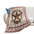 thumbnail image 1 of Texas Star Western Throws Blankets for Sofa Bed Winter Plush Warm Blanket Holiday Gifts, 1 of 6