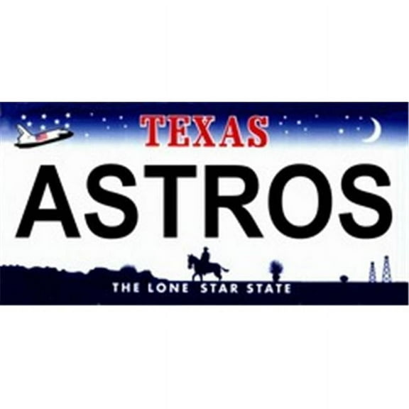 Texas State Background License Plates- Astros