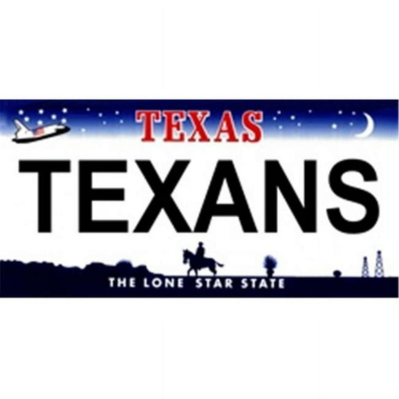 Texas State Background License Plates- Texans