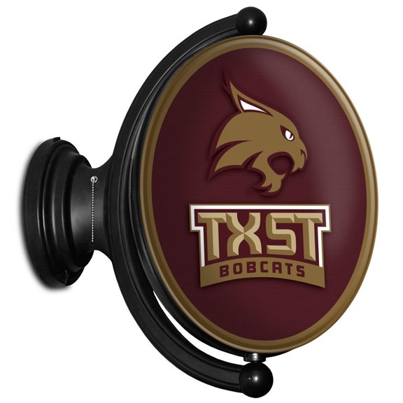 Texas State Bobcats 23'' x 21'' Illuminated Rotating Wall Sign
