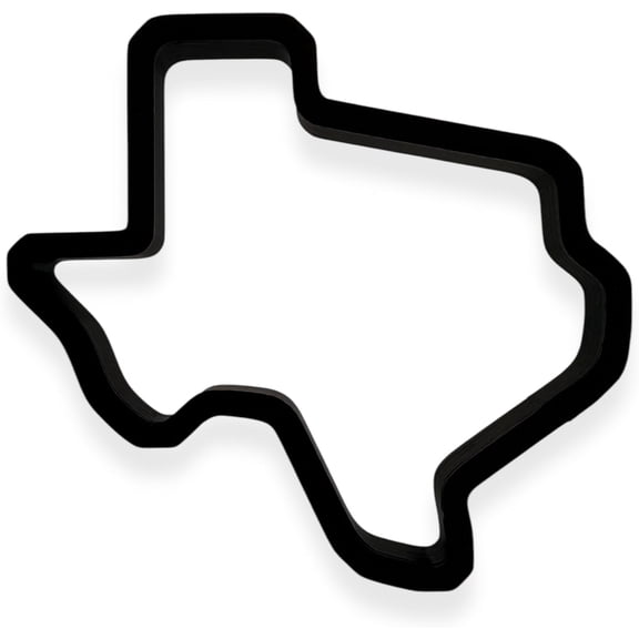 Texas State Cookie Cutter with Easy Push Design