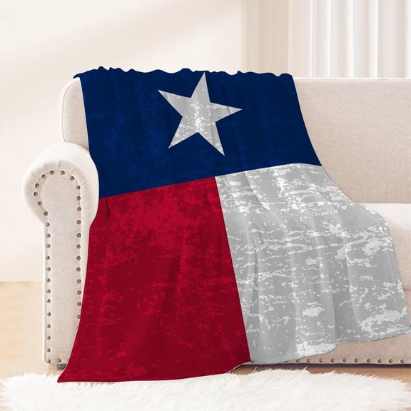 Texas State Flag Lone Star Throw Blanket