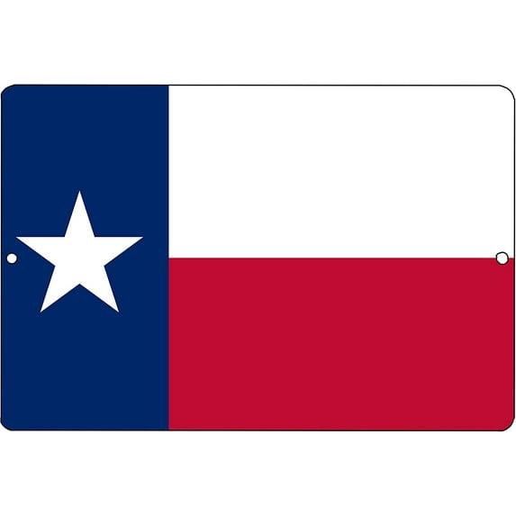 Texas State Flag Metal Tin Sign Wall Decor Man Cave Bar Texans Lone Star