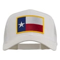 thumbnail image 1 of Texas State Flag Patched Mesh Cap - White OSFM, 1 of 5