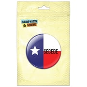 Texas State Flag Secede Refrigerator Button Magnet