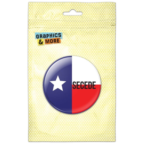 Texas State Flag Secede Refrigerator Button Magnet