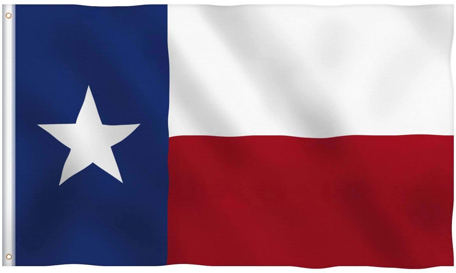 2x3 Texas Lone Star State Flag 2'x3' Super Polyester House Banner Brass ...