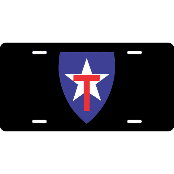 Texas State Guard License Plate