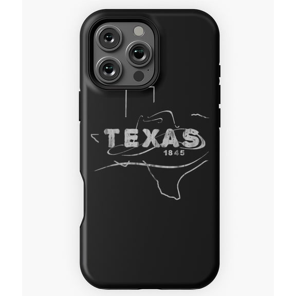 Texas State Image Pride Outline Map Phone Case for iPhone 16 15 14 13 12 11 Pro Max